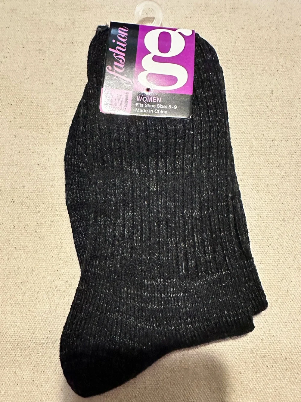 Gold Medal | Socks | Charcoal & Black Marled Ribbed Ankle Socks | Women's